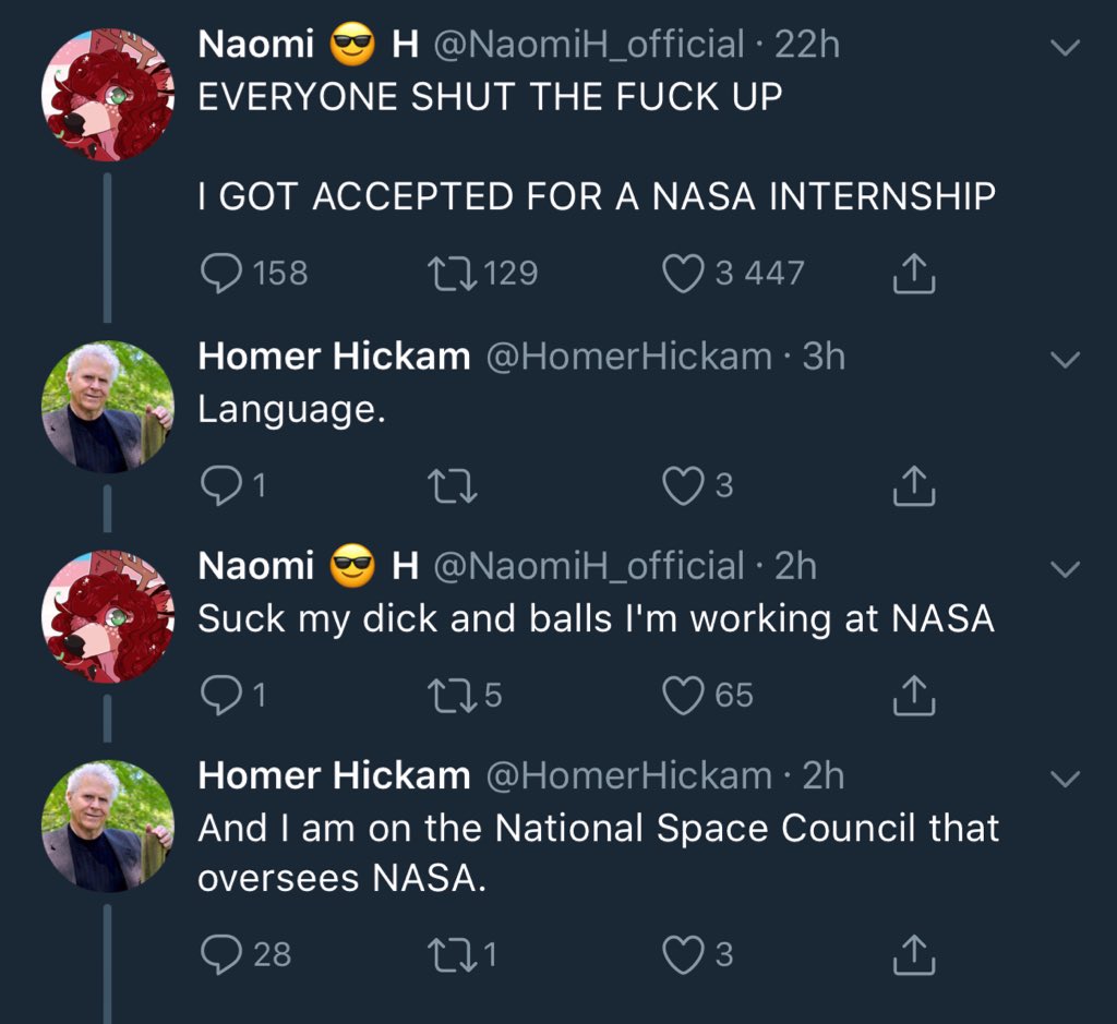 NASA Intern Twitter